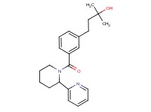 2-methyl-4-(3-{[2-(2-pyridinyl)-1-piperidinyl]carbonyl}phenyl)-2-butanol