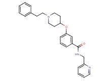 3-{[1-(2-phenylethyl)-4-piperidinyl]oxy}-N-(2-pyridinylmethyl)benzamide