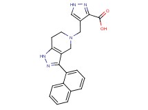 4-{[3-(1-naphthyl)-1,4,6,7-tetrahydro-5H-pyrazolo[4,3-c]pyridin-5-yl]methyl}-1H-pyrazole-3-carboxylic acid