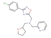 1-[3-(4-chlorophenyl)-1,2,4-oxadiazol-5-yl]-N-(2-pyridinylmethyl)-N-(tetrahydro-2-furanylmethyl)methanamine