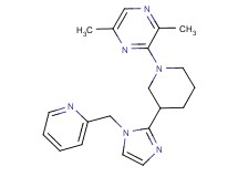 2,5-dimethyl-3-{3-[1-(2-pyridinylmethyl)-1H-imidazol-2-yl]-1-piperidinyl}pyrazine