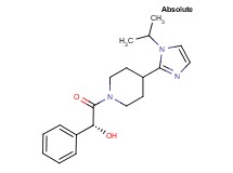 (1R)-2-[4-(1-isopropyl-1H-imidazol-2-yl)-1-piperidinyl]-2-oxo-1-phenylethanol