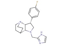 (3R*,3aR*,7aR*)-3-(4-fluorophenyl)-1-(1H-imidazol-2-ylmethyl)octahydro-4,7-ethanopyrrolo[3,2-b]pyridine
