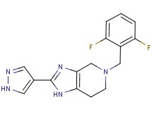 5-(2,6-difluorobenzyl)-2-(1H-pyrazol-4-yl)-4,5,6,7-tetrahydro-1H-imidazo[4,5-c]pyridine