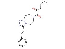 1-oxo-1-[3-(2-phenylethyl)-5,6,8,9-tetrahydro-7H-[1,2,4]triazolo[4,3-d][1,4]diazepin-7-yl]pentan-2-one
