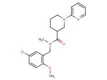 N-(5-chloro-2-methoxybenzyl)-N-methyl-1-pyridin-2-ylpiperidine-3-carboxamide