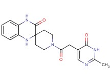 1-[(2-methyl-6-oxo-1,6-dihydro-5-pyrimidinyl)acetyl]-1',4'-dihydro-3'H-spiro[piperidine-4,2'-quinoxalin]-3'-one