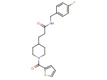 N-(4-fluorobenzyl)-3-[1-(2-thienylcarbonyl)-4-piperidinyl]propanamide
