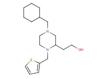 2-[4-(cyclohexylmethyl)-1-(2-thienylmethyl)-2-piperazinyl]ethanol