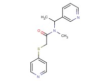 N-methyl-N-(1-pyridin-3-ylethyl)-2-(pyridin-4-ylthio)acetamide