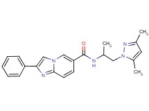 N-[2-(3,5-dimethyl-1H-pyrazol-1-yl)-1-methylethyl]-2-phenylimidazo[1,2-a]pyridine-6-carboxamide