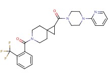 1-{[4-(2-pyridinyl)-1-piperazinyl]carbonyl}-6-[2-(trifluoromethyl)benzoyl]-6-azaspiro[2.5]octane
