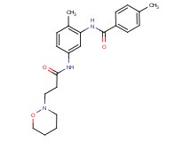 4-methyl-N-(2-methyl-5-{[3-(1,2-oxazinan-2-yl)propanoyl]amino}phenyl)benzamide