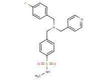 4-{[(4-fluorobenzyl)(pyridin-4-ylmethyl)amino]methyl}-N-methylbenzenesulfonamide