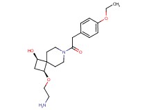 rel-(1R,3S)-3-(2-aminoethoxy)-7-[(4-ethoxyphenyl)acetyl]-7-azaspiro[3.5]nonan-1-ol hydrochloride