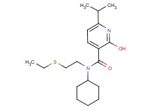 N-cyclohexyl-N-[2-(ethylthio)ethyl]-2-hydroxy-6-isopropylnicotinamide