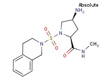 (4S)-4-amino-1-(3,4-dihydroisoquinolin-2(1H)-ylsulfonyl)-N-methyl-L-prolinamide
