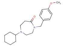 1-cyclohexyl-4-(4-methoxybenzyl)-1,4-diazepan-5-one