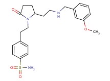 4-[2-(2-{2-[(3-methoxybenzyl)amino]ethyl}-5-oxo-1-pyrrolidinyl)ethyl]benzenesulfonamide