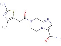 7-[(2-amino-4-methyl-1,3-thiazol-5-yl)acetyl]-5,6,7,8-tetrahydroimidazo[1,2-a]pyrazine-3-carboxamide
