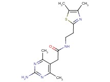 2-(2-amino-4,6-dimethylpyrimidin-5-yl)-N-[2-(4,5-dimethyl-1,3-thiazol-2-yl)ethyl]acetamide