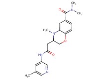 N,N,4-trimethyl-3-{2-[(5-methylpyridin-3-yl)amino]-2-oxoethyl}-3,4-dihydro-2H-1,4-benzoxazine-6-carboxamide