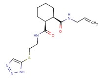 (1R*,2S*)-N-allyl-N'-[2-(1H-1,2,3-triazol-5-ylthio)ethyl]cyclohexane-1,2-dicarboxamide
