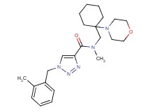 N-methyl-1-(2-methylbenzyl)-N-{[1-(4-morpholinyl)cyclohexyl]methyl}-1H-1,2,3-triazole-4-carboxamide
