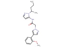 2-[4-(2-methoxyphenyl)-1H-pyrazol-1-yl]-N-[1-(1-methylbutyl)-1H-pyrazol-5-yl]acetamide