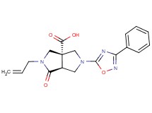(3aS*,6aS*)-2-allyl-1-oxo-5-(3-phenyl-1,2,4-oxadiazol-5-yl)hexahydropyrrolo[3,4-c]pyrrole-3a(1H)-carboxylic acid