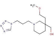{3-(2-methoxyethyl)-1-[3-(1H-tetrazol-1-yl)propyl]-3-piperidinyl}methanol