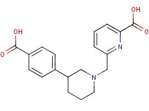 6-{[3-(4-carboxyphenyl)piperidin-1-yl]methyl}pyridine-2-carboxylic acid