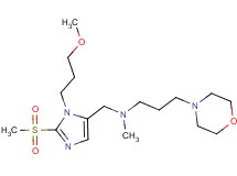 N-{[1-(3-methoxypropyl)-2-(methylsulfonyl)-1H-imidazol-5-yl]methyl}-N-methyl-3-(4-morpholinyl)-1-propanamine