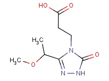 3-[3-(1-methoxyethyl)-5-oxo-1,5-dihydro-4H-1,2,4-triazol-4-yl]propanoic acid