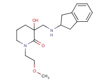 3-[(2,3-dihydro-1H-inden-2-ylamino)methyl]-3-hydroxy-1-(2-methoxyethyl)-2-piperidinone