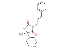 5-methyl-3-(3-phenylpropyl)-5-(4-piperidinyl)-2,4-imidazolidinedione hydrochloride