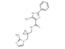 5-methyl-N-({1-[(2-methyl-1H-imidazol-1-yl)methyl]cyclopropyl}methyl)-2-phenyl-1H-imidazole-4-carboxamide