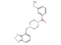 4-{[4-(3-methoxybenzoyl)-1-piperazinyl]methyl}-2,1,3-benzoxadiazole