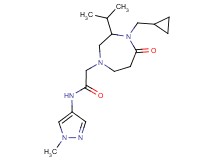 2-[4-(cyclopropylmethyl)-3-isopropyl-5-oxo-1,4-diazepan-1-yl]-N-(1-methyl-1H-pyrazol-4-yl)acetamide