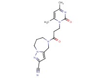 5-[3-(4,6-dimethyl-2-oxopyrimidin-1(2H)-yl)propanoyl]-5,6,7,8-tetrahydro-4H-pyrazolo[1,5-a][1,4]diazepine-2-carbonitrile