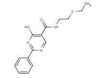 N-[2-(ethylthio)ethyl]-4-hydroxy-2-phenylpyrimidine-5-carboxamide