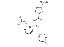N-[1-(4-fluorophenyl)-4-isopropoxy-1H-indazol-3-yl]-5-oxo-L-prolinamide