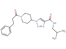 N-isobutyl-1-[1-(3-phenylpropanoyl)-4-piperidinyl]-1H-1,2,3-triazole-4-carboxamide