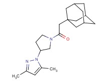 1-[1-(1-adamantylacetyl)pyrrolidin-3-yl]-3,5-dimethyl-1H-pyrazole