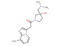 3-[(dimethylamino)methyl]-1-[(8-methylimidazo[1,2-a]pyridin-3-yl)acetyl]-3-pyrrolidinol