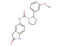 2-(3-methoxyphenyl)-N-(2-oxo-2,3-dihydro-1H-indol-5-yl)pyrrolidine-1-carboxamide