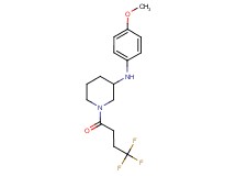 N-(4-methoxyphenyl)-1-(4,4,4-trifluorobutanoyl)-3-piperidinamine