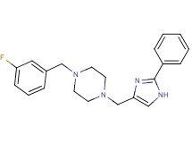 1-(3-fluorobenzyl)-4-[(2-phenyl-1H-imidazol-4-yl)methyl]piperazine bis(trifluoroacetate)