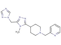 2-({4-[4-methyl-5-(1H-1,2,4-triazol-1-ylmethyl)-4H-1,2,4-triazol-3-yl]piperidin-1-yl}methyl)pyridine