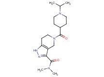 5-[(1-isopropyl-4-piperidinyl)carbonyl]-N,N-dimethyl-4,5,6,7-tetrahydro-1H-pyrazolo[4,3-c]pyridine-3-carboxamide